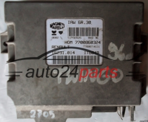MOTORSTEUERGERÄT ECU STEUERGERÄT RENAULT TWINGO 1.2 MAGNETI MARELLI IAW 6R.30, IAW6R30, 7700860324, 7700874631, 16231.014, 16231014