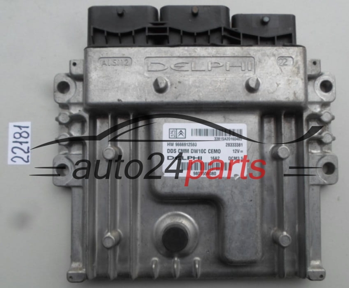 CENTRALITA DE MOTOR CITROEN PEUGEOT 2.0 HDI DELPHI 28333381, HW 9666912580, HW9666912580, DCM3.5