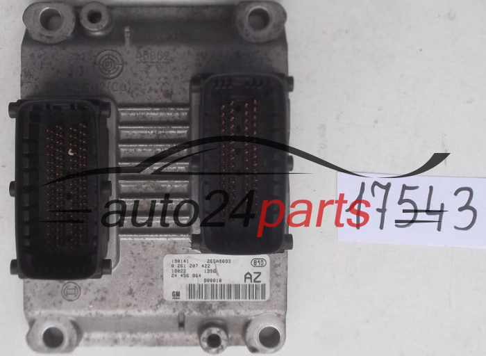 KOMPUTER STEROWNIK SILNIKA OPEL AGILA 1.0 Z10XE BOSCH 0261207422, 0 261 207 422 AZ, 0 261 207 422, 24456864 9164475 6237081