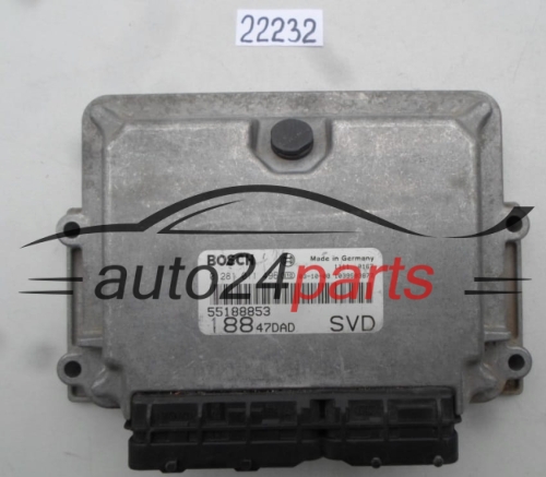KOMPUTER STEROWNIK SILNIKA FIAT PUNTO BOSCH 0 281 011 496, 0281011496, 55188853