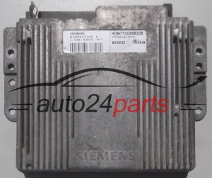 MOTORSTEUERGERÄT ECU STEUERGERÄT RENAULT MEGANE SIEMENS S103717102 C, S103717102C, HOM 7700868306, 7700101922 