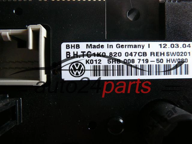  VOLKSWAGEN GOLF TOURAN 1K0 820 047 CB / 1K0820047CB / 5HB 008 719-50 / 5HB00871950