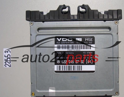 KOMPUTER STEROWNIK SILNIKA MERCEDES W202 C180 1.8 A0225458732, 0225458732, 022 545 87 32, 412.229/018/006, 412229018006