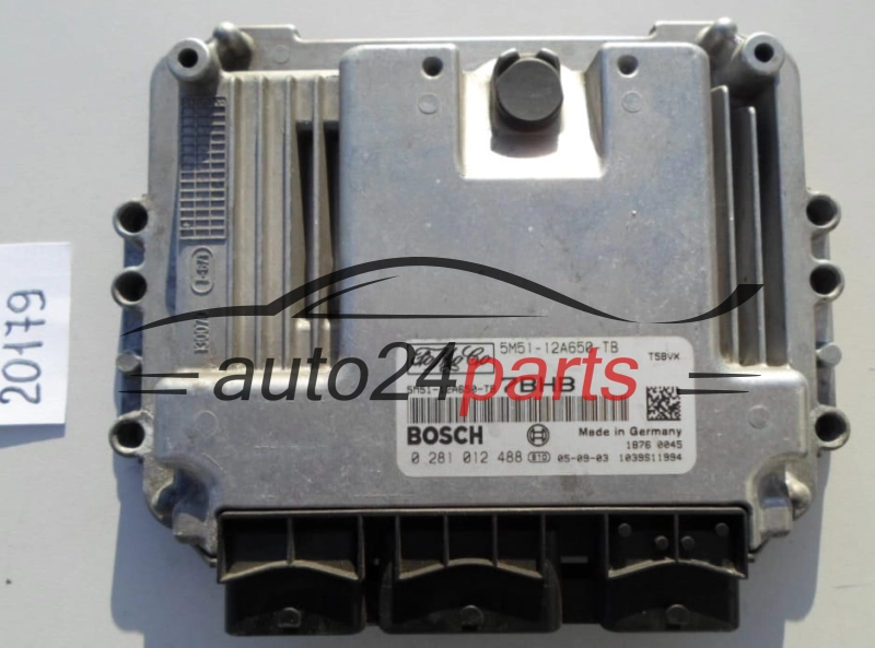 KOMPUTER STEROWNIK SILNIKA FORD FOCUS C- MAX 1.6 TDCI BOSCH 0281 012 488, 0281012488, 5M51-12A650-TB, 5M5112A650TB 