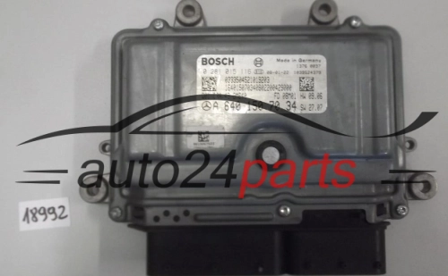 KOMPUTER STEROWNIK SILNIKA MERCEDES A 160 CDI BOSCH 0 281 015 116, 0281015116, A 640 150 70 34, A6401507034, CRA.43 