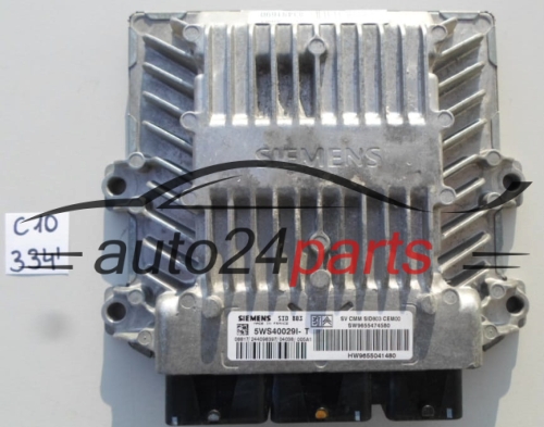 KOMPUTER STEROWNIK SILNIKA CITROEN PEUGEOT 2.0 HDI SIEMENS 5WS40029I-T, 5WS40029IT, SW 9655474580, HW 9655041480, SID803