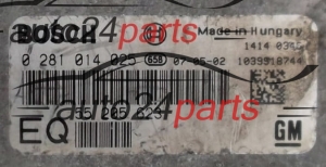 KOMPUTER STEROWNIK SILNIKA OPEL ASTRA ZAFIRA 1.9 CDTI BOSCH 0 281 014 025, 0281014025, GM 55 205 623 EQ, 55205623