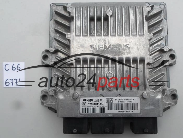 CITROEN C2 1.4 HDI SIEMENS SID 804 5WS40111C-T, 5WS40111CT SW9653447380 HW9648624280
