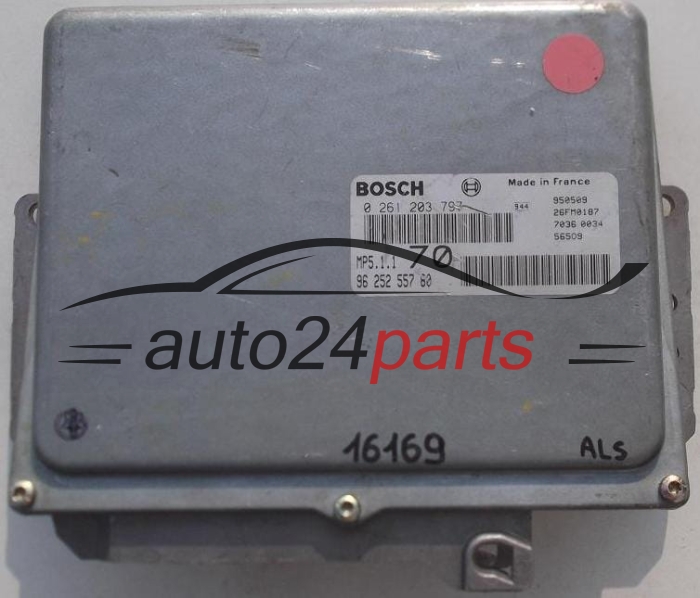 MOTORSTEUERGERÄT ECU STEUERGERAT CITROEN PEUGEOT 2.0 BOSCH 0 261 203 797, 0261203797, 96 252 557 60, 9625255760