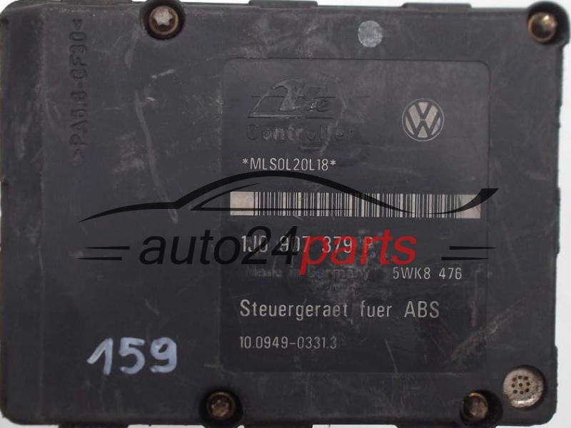 Pompa ABS i sterownik VOLKSWAGEN AUDI SKODA SEAT ALHAMBRA FORD GALAXY ATE 7M3 614 111 H, 7M3614111H, 10.0204-0209.4, 10020402094, 1J0 907 379 P, 1J0907379P, 10.0949-0331.3, 10094903313, 5WK8476