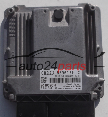 MOTORSTEUERGERÄT ECU STEUERGERÄT AUDI A4 A5 2.0T TFSI 8K2907115P, 8K2907115D, BOSCH 0261S04132