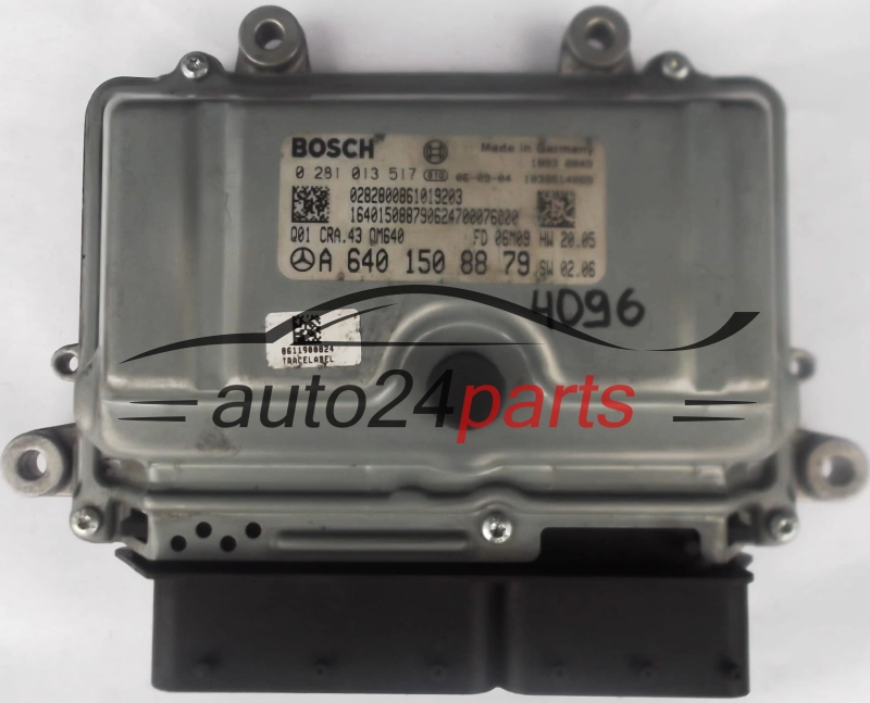MOTORSTEUERGERÄT ECU STEUERGERAT MERCEDES W169 A180 W245 B180 BOSCH 0 281 013 517, A 640 150 88 79, A6401508879, 6401508879