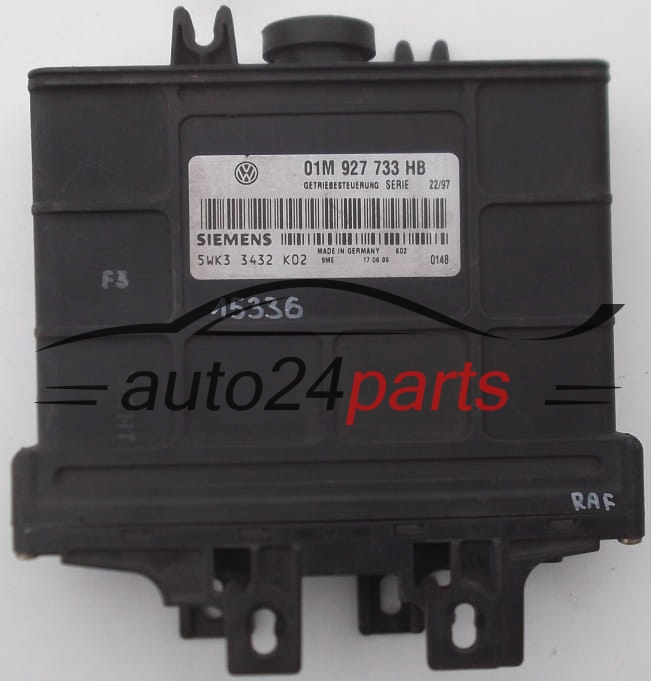 STEROWNIK SKRZYNI AUTOMATYCZNEJ VOLKSWAGEN POLO SIEMENS 5WK3 3432 K02, 5WK33432, 01M 927 733 HB, 01M927733HB