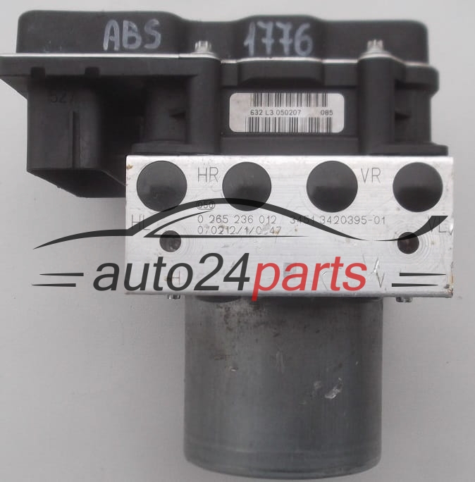 ABS PUMPE BLOCK HYDRAULIKPUMPE STEUERGERAT  BMW X3 E83 BOSCH 0 265 236 012, 3451 3420395-01
