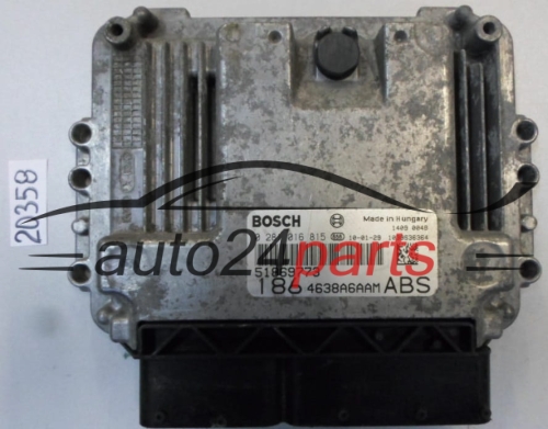 KOMPUTER STEROWNIK SILNIKA FIAT 1.9 MJET BOSCH 0 281 016 815, 0281016815, 51869773 