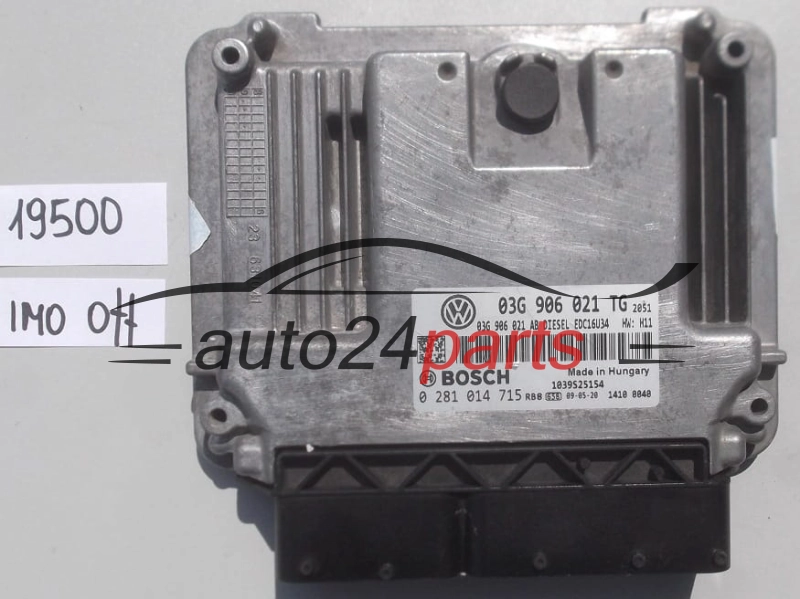 KOMPUTER STEROWNIK SILNIKA SKODA OCTAVIA BOSCH 0 281 014 715,  03G 906 021 TG