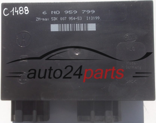 CENTRALKA MODUL STEROWNIK KOMFORTU VW VOLKSWAGEN 6N0959799, 6N0 959 799, HELLA 5DK007954-53, 5DK 007 954-53 VW POLO COM-18