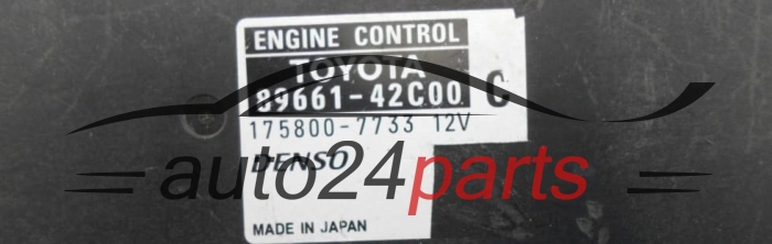 KOMPUTER STEROWNIK SILNIKA TOYOTA RAV4 AVENSIS 2.2, 89661-42C00, 8966142C00, 175800-7733, 1758007733