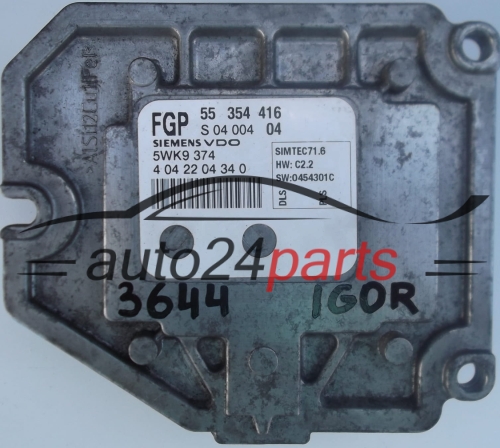 calculateur moteur pour opel chevrolet, holden, vauxhall vectra c signum 1.8 z18xer