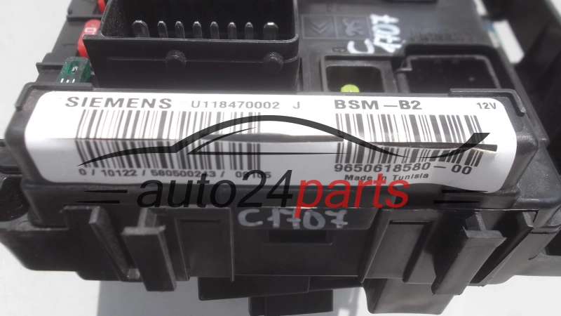 CENTRALKA MODUL STEROWNIK KOMFORTU CITROEN PEUGEOT U118470002J, 9650618580-00