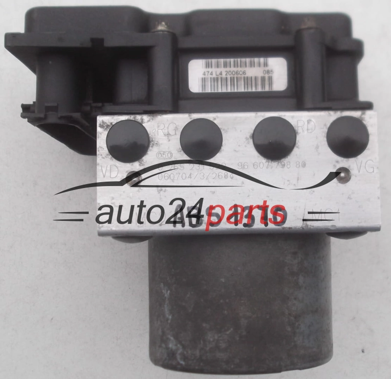 ABS POMPA I STEROWNIK CITROEN BERLINGO XSARA PICASSO PEUGEOT PARTNER BOSCH 0 265 231 522, 0265231522, 96 607 798 80, 9660779880, 0265800415