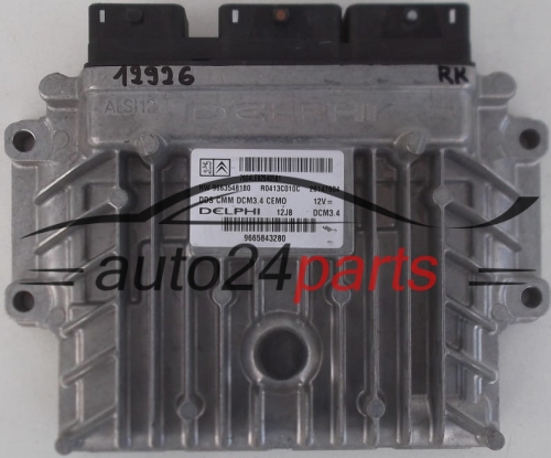 MOTORSTEUERGERÄT ECU STEUERGERAT CITROEN PEUGEOT 2.0 HDI R0413C010C, HW 9663548180, 28147604 