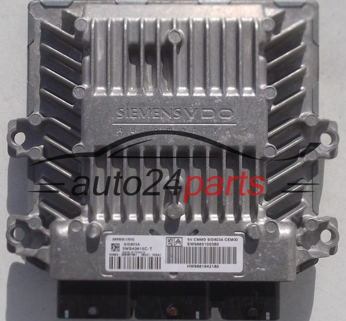 ECU CENTRALITA DE MOTOR CITROEN PEUGEOT 2.0 16V HDI SIEMENS VDO 5WS40615C-T, 5WS40615CT, SW9665100380, HW9661642180, SID803A 