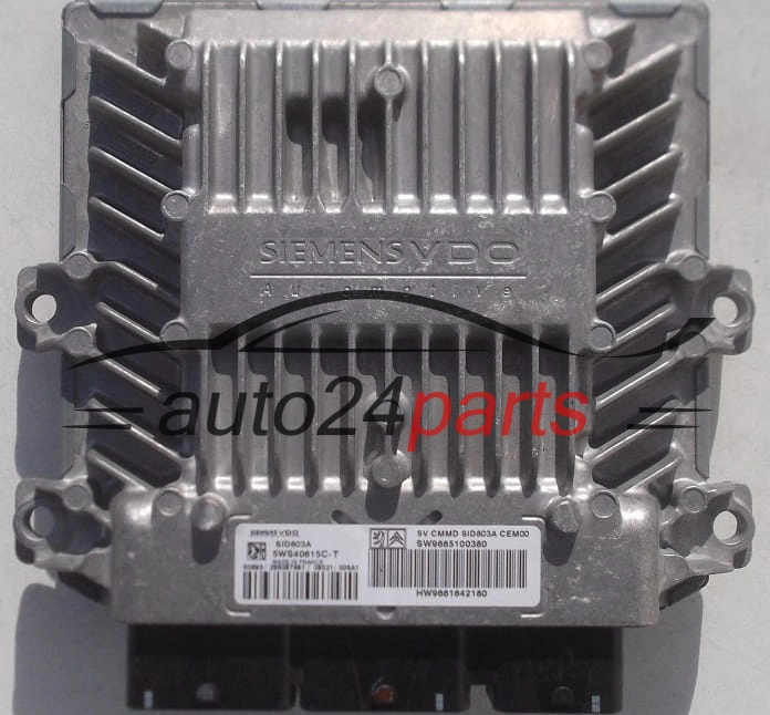 ECU CENTRALITA DE MOTOR CITROEN PEUGEOT 2.0 16V HDI SIEMENS VDO 5WS40615C-T, 5WS40615CT, SW9665100380, HW9661642180, SID803A 