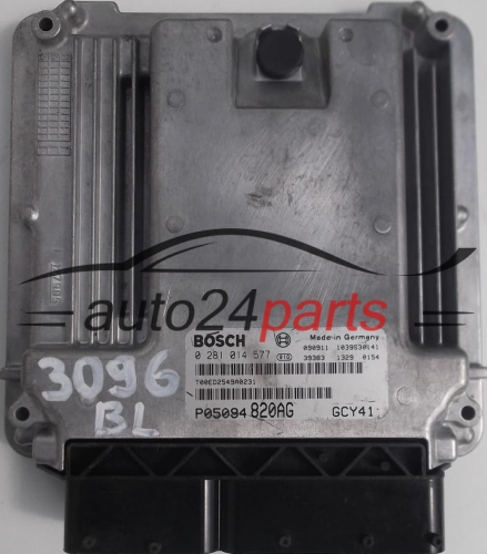 KOMPUTER STEROWNIK SILNIKA DODGE JOURNEY 2.0 CDRI BOSCH 0281014577, 0 281 014 577, P05094 820AG GCY41, P05094820AG, 1039S30141 - 