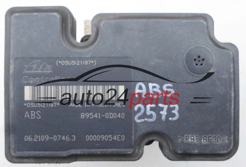 ABS TOYOTA YARIS 44510-0D030 / 445100D030 / ATE 06210205164 / 06210907463, 89541-0D040, 895410D040