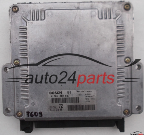 MOTORSTEUERGERÄT ECU STEUERGERAT PEUGEOT 406 2.2 HDI BOSCH 0 281 010 597, 0281010597, 96 423 014 80, 9642301480 