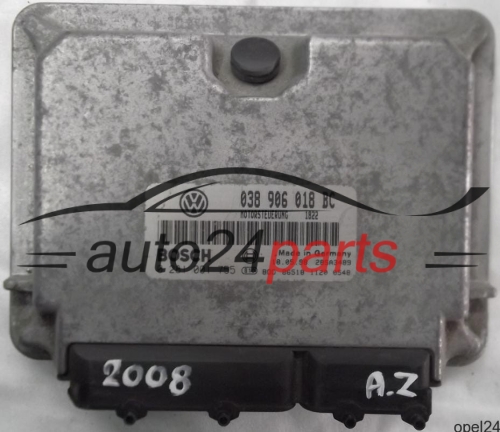 MOTORSTEUERGERÄT ECU STEUERGERÄT SKODA OCTAVIA 1.9 TDI 038906018BC, 038 906 018 BC, BOSCH 0 281 001 755, 0281001755 