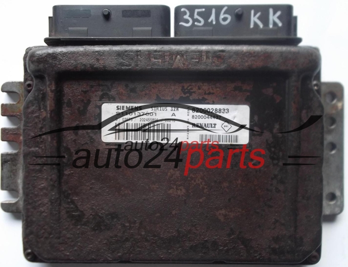 UCE CENTRALITA DE MOTOR RENAULT MEGANE SCENIC 1.6 SIEMENS SIRIUS 32N S110137001A, 8200028833, 8200044437