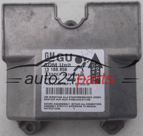 STEROWNIK MODUL PODUSZEK POWIETRZNYCH OPEL ZAFIRA B 13188856 GU, 13 188 856 GU, 93186390, 6235479, 62 35 479