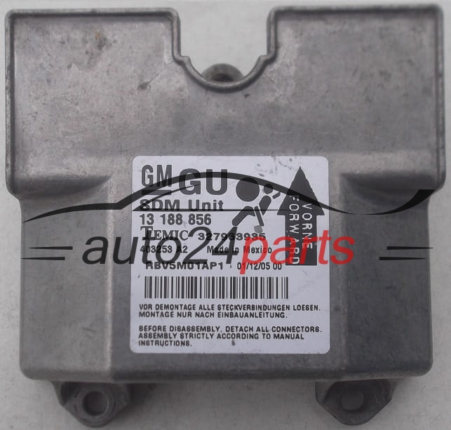 STEROWNIK MODUL PODUSZEK POWIETRZNYCH OPEL ZAFIRA B 13188856 GU, 13 188 856 GU, 93186390, 6235479, 62 35 479
