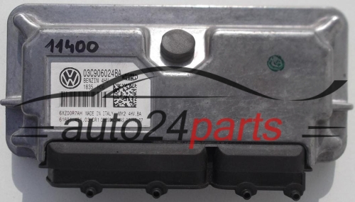 KOMPUTER STEROWNIK SILNIKA VOLKSWAGEN SEAT IBIZA 1.4 MAGNETI MARELLI MY2 4HV.BA, MY24HVBA, 03C 906 024 BA, 03C906024BA, 03C 906 024 AS, 03C906024AS, 61601.451.03, 6160145103 