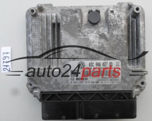 MOTORSTEUERGERÄT ECU STEUERGERAT VW VOLKSWAGEN SKODA 1.4 TSI CAVD BOSCH 0 261 S07 018, 0261S07018, 03C 906 027 BD, 03C906027BD, MED17.5.5