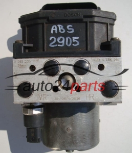 POMPE HYDRAULIQUE ET CALCULATEUR d'ABS BMW X5 BOSCH 0 265 225 146, 0265225146, 3451-6 756 214, 34516756214, 0265950067