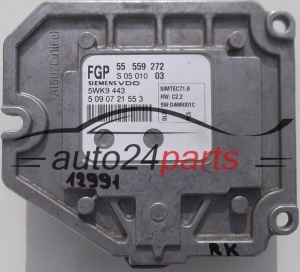 CALCULATEUR MOTEUR OPEL ASTRA VECTRA SIGNUM ZAFIRA 1.8 Z18XE SIEMENS VDO 5WK9 443, 5WK9443, FGP 55 559 272, 55559272 