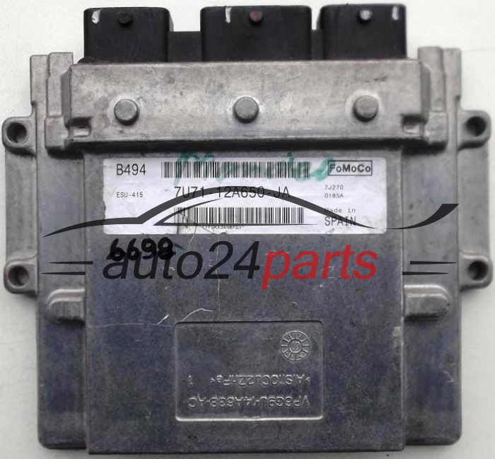 KOMPUTER STEROWNIK SILNIKA FORD FOCUS 2.0 7U71-12A650-JA, 7U7112A650JA, 12A650JA