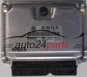 MOTORSTEUERGERÄT ECU STEUERGERAT VW VOLKSWAGEN T4 2.5 TDI AHY BOSCH 0 281 010 490, 0281010490, 074 906 018 AN, 074906018AN 