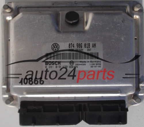 MOTORSTEUERGERÄT ECU STEUERGERAT VW VOLKSWAGEN T4 2.5 TDI AHY BOSCH 0 281 010 490,