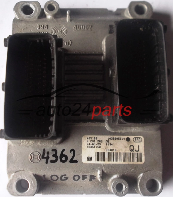 MOTORSTEUERGERÄT ECU STEUERGERÄT OPEL  BOSCH 0 261 208 152, GM 55351150 QJ