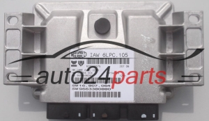 ECU CENTRALITA DE MOTOR PEUGEOT 207 1.4 MAGNETI MARELLI IAW 6LPC.105, IAW6LPC105, HW 16784004, 9654596080,  SW 16807064, 9663380880 