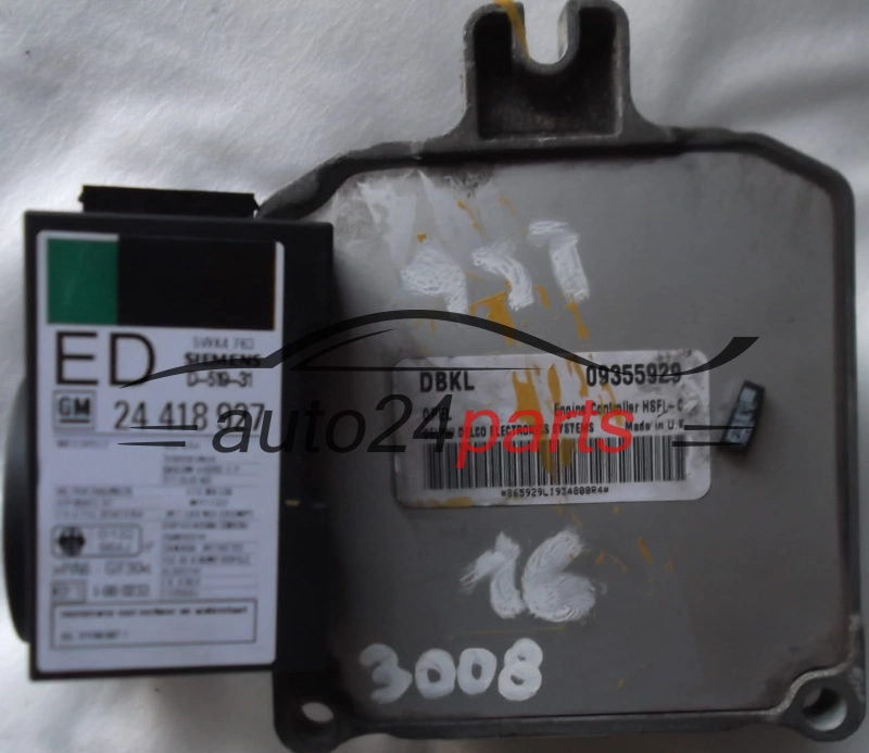 KOMPUTER STEROWNIK SILNIKA OPEL  Delphi Delco 09355929 DBKL