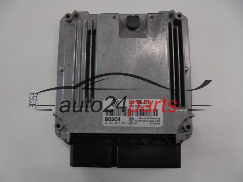 KOMPUTER STEROWNIK SILNIKA VW VOLKSWAGEN T5 1.9 TDI 038906016N, 038 906 016 N BOSCH 0281011855, 0 281 011 855