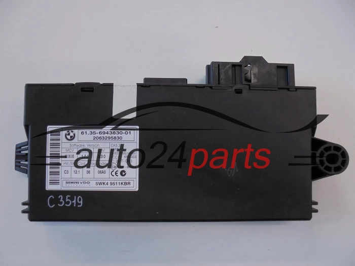 CENTRALKA MODUL STEROWNIK BMW 3 ER E90 SIEMENS VDO 5WK4 9511KBR, 5WK49511KBR, 61.35-6943830-01, 6135694383001, 2070331231