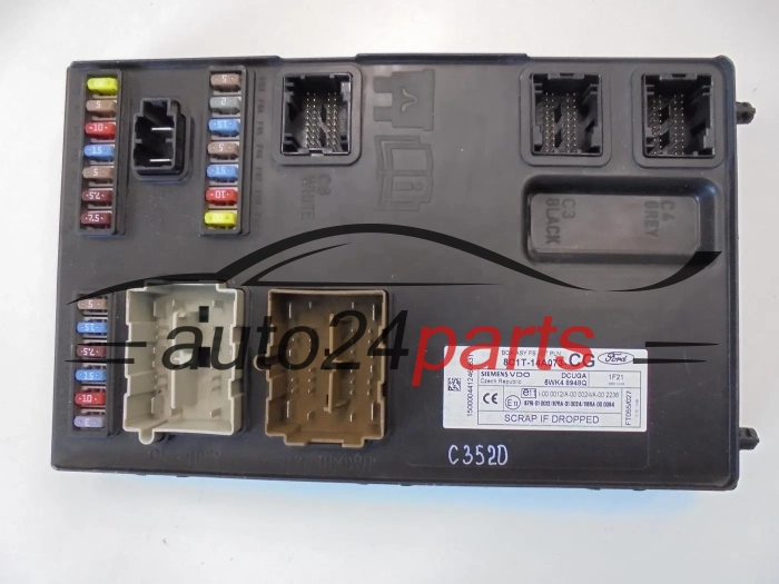 SKRZYNKA BEZPIECZNIKÓW MODUL FORD TRANSIT 2.4 TDCI 8C1T-14A073-CG, 8C1T14A073CG, SIEMENS 5WK4 8948Q, 5WK48948Q