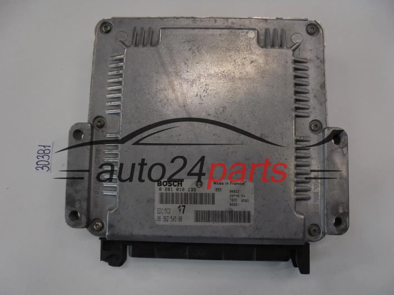 KOMPUTER STEROWNIK SILNIKA PEUGEOT 806 2.0 HDI BOSCH 0 281 010 135, 0281010135, 96 362 545 80, 9636254580, 28FM0154, EDC15C2 17