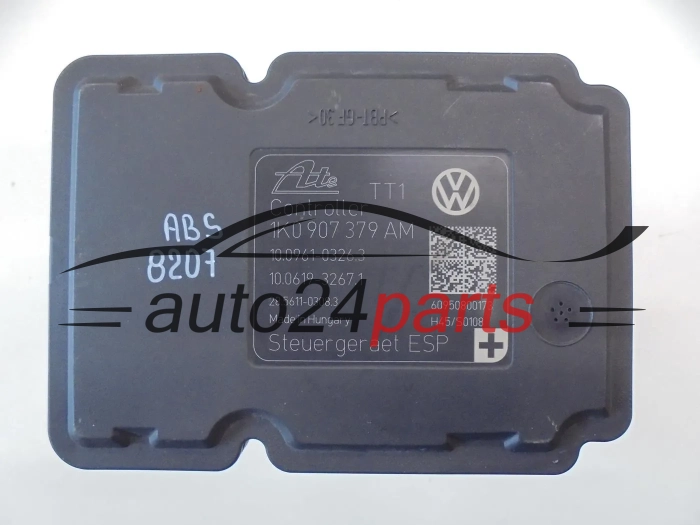 Pompe ABS et calculateur VOLKSWAGEN AUDI GOLF SEAT SKODA 1K0 614 517 BB / 1K0614517BB / 10.0212-0308.4 / 10021203084 / 1K0 907 379 AM / 1K0907379AM / 10.0961-0326.3 / 10096103263 / 10.0619-3267.1 / 10061932671
